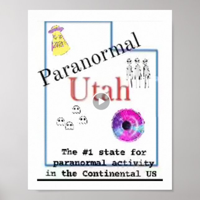 Utah ist der 1 paranormale Staat Poster (Vorne)