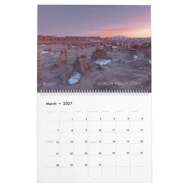 Utah Kalender bis zu 24 Monate! (Mär 2027)