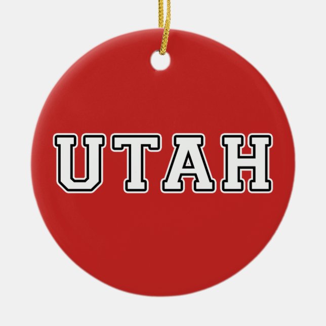 Utah Keramik Ornament (Vorne)