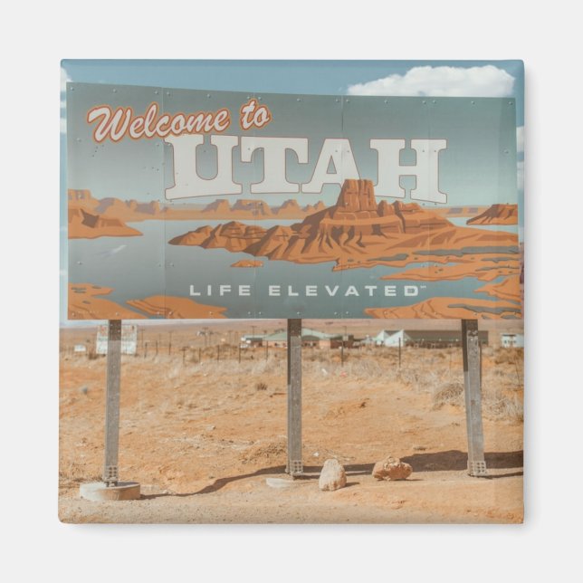 Utah Life erhöht Magnet (Vorne)