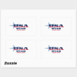 Utah Mein Zuhause-Staat-Aufkleber Rechteckiger Aufkleber