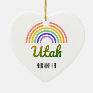 Utah - Nationalpark - Salzsee - Landschaft Keramik Ornament