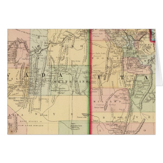 Utah, Nevada Map by Mitchell (Vorderseite (Horizontal))
