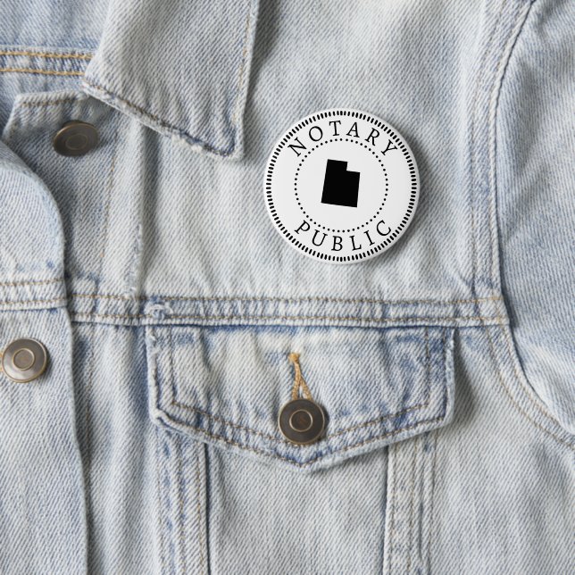 Utah Notary Public Button (Beispiel)