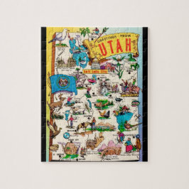 Utah Postcard Karte Jigsaw Puzzle