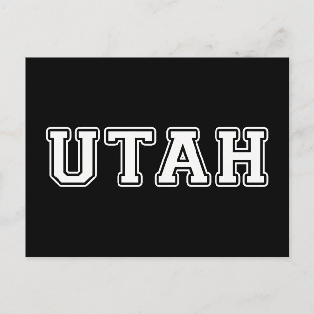 Utah Postkarte (Vorderseite)
