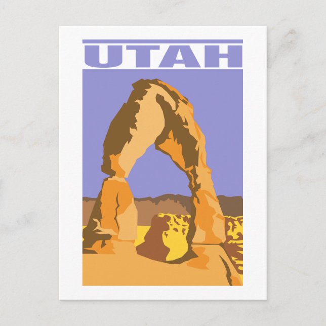Utah Postkarte (Vorderseite)