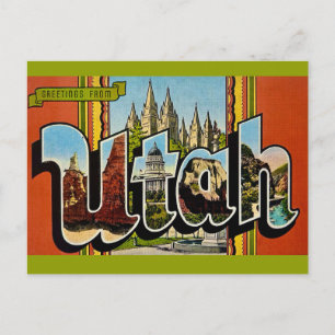Utah Retro-Postkarte Postkarte