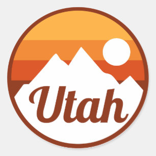Utah Runder Aufkleber
