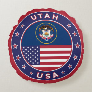Utah Rundes Kissen