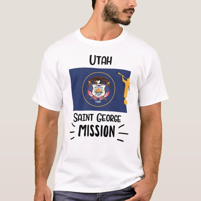 Utah Saint George Mormon Lds T-Shirt (Vorderseite)