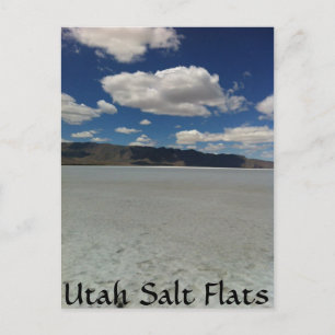 Utah Salt Flats Landschaft Postkarte