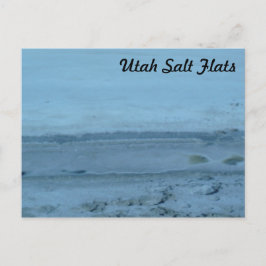 Utah Salt Flats Tourist Postkarte
