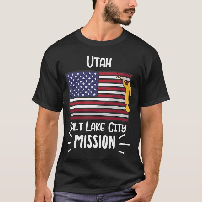 Utah Salt Lake City Mormon LDS Mission Missionar T-Shirt (Vorderseite)