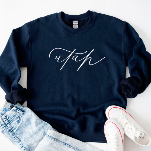 Utah Script Staat Women's Sweatshirt (Von Creator hochgeladen)