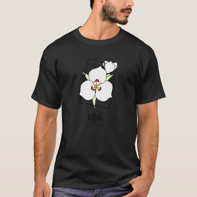 Utah Sego Lily Flower   T-Shirt (Vorderseite)