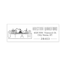 Utah | Selbstfarbige Briefmarke der benutzerdefini Permastempel