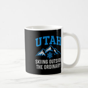 Utah Skifahren außerhalb des gewöhnlichen Collegia Kaffeetasse