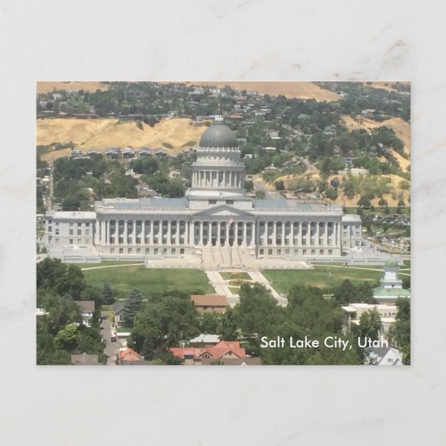 Utah Staat Hauptstadt - Salt Lake City Postkarte (Vorderseite)