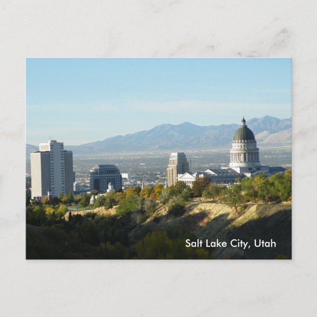 Utah Staat Hauptstadt - Salt Lake City Postkarte (Vorderseite)