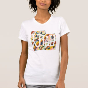 Utah Staat Map Illustration T-Shirt