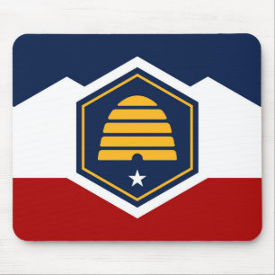 Utah Staat neue Flagge Symbol USA Amerika Mousepad