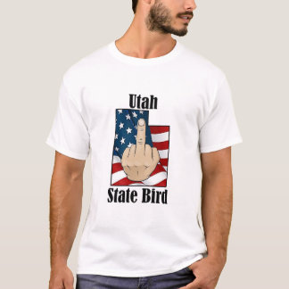 Utah Staat Vogel T - Shirt Mittelfinger