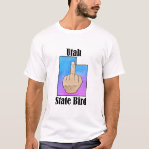 Utah Staat Vogel T - Shirt Mittelfinger