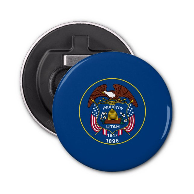 Utah-Staats-Flaggen-Entwurfs-Dekor Flaschenöffner (Vorderseite)