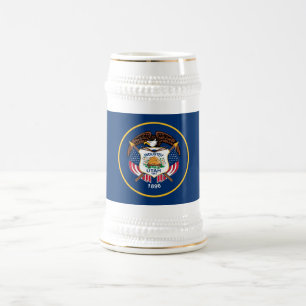 Utah Staatsflagge Bierglas