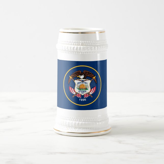Utah Staatsflagge Bierglas (Mittel)