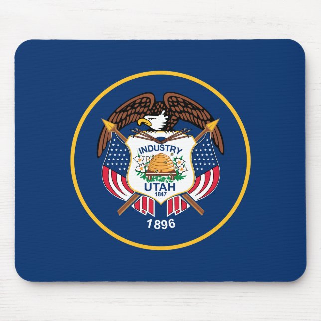 Utah Staatsflagge Mousepad (Vorne)