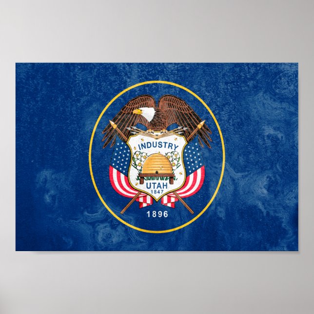 Utah-Staatsflagge Poster (Vorne)