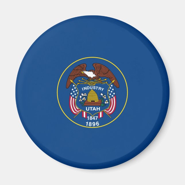 Utah State Flag Design Magnet (Vorne)