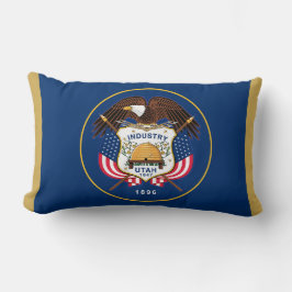 Utah State Flag Print Patriotic Lendenkissen