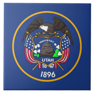 Utah State Flag Tile Fliese