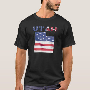 Utah stolz amerikanischer Patriot Happy Father's D T-Shirt