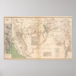 Utah Terr u. Mil-Abteilung Poster