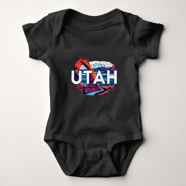 Utah USA Baby Strampler (Vorderseite)