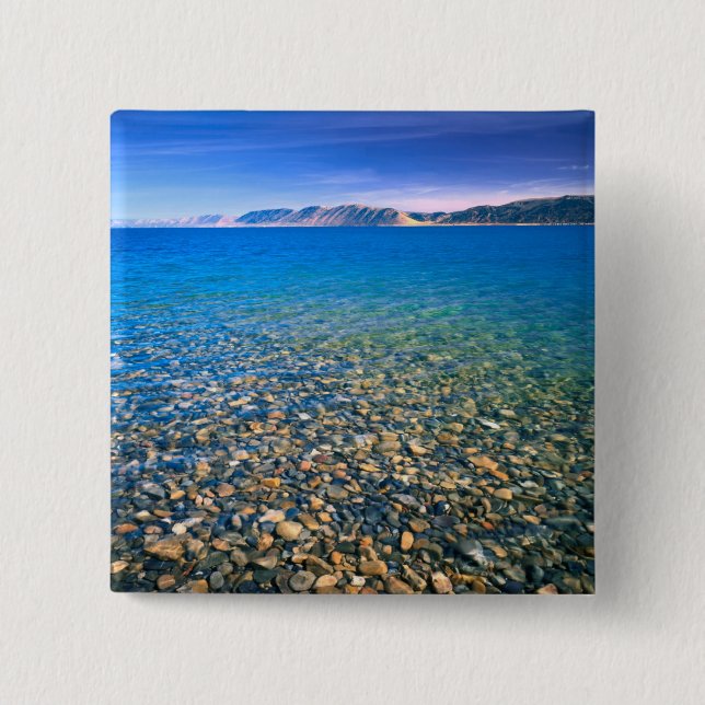 UTAH. USA. Klare Gewässer des Bärensees Button (Vorderseite)