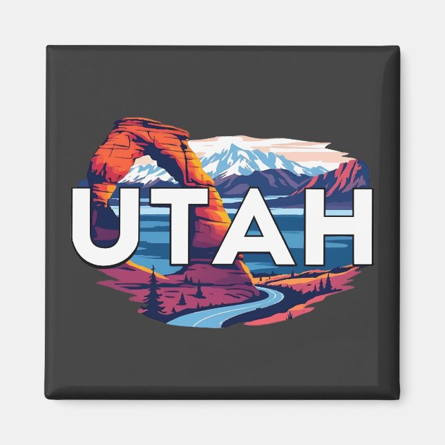 Utah USA Magnet (Vorne)