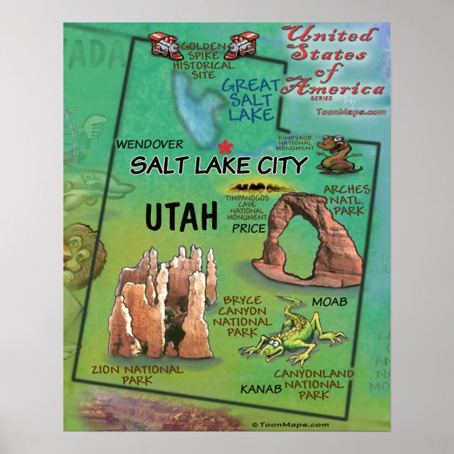 Utah USA Poster (Vorne)