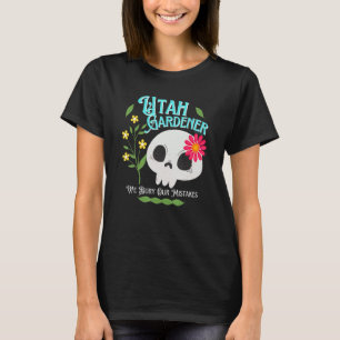 Utah Ut Staat Rebellious Gardener Niedlich Skull F T-Shirt