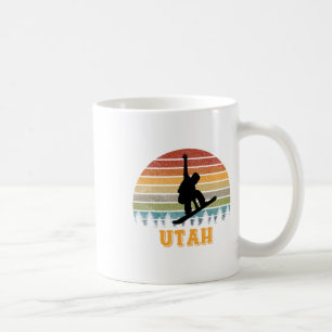 Utah Vintage Sonne Snowboarden Snowboarder Retro S Kaffeetasse