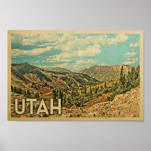 Utah Vintage Travel Poster (Vorne)