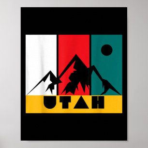 Utah Vintages Logo - Park City Utah - Retro Skiing Poster