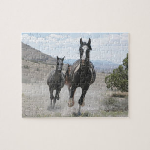 Utah Wild Horses Running Puzzle