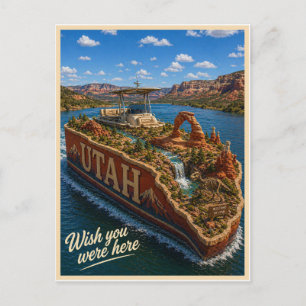 Utah Wish You Were Here State-Serie Postkarte