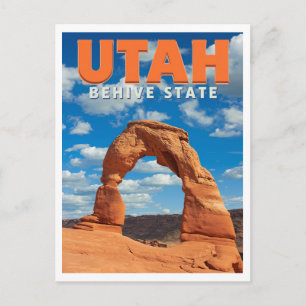 Utah Wüstenbogen Vintage Postkarte