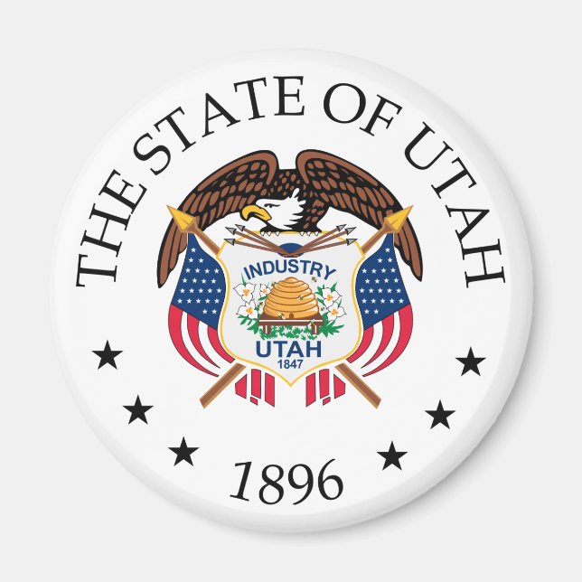 Utah-Zeichen Magnet (Vorne)